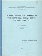 Water Masses and Fronts in the Southern Ocean south of New Zealand