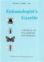 Entomologist's Gazette. Vol. 49 (1998)