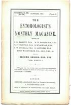 Entomologist's Monthly Magazine Vol. 37 (1901)