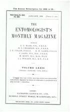 Entomologist's Monthly Magazine Vol. 72 (1936)