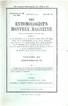 Entomologist's Monthly Magazine Vol. 90 (1954)
