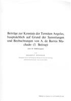 Beiträge zur Kenntnis der Termiten Angolas, hauptsächlich auf Grund der Sammlungen und Beobachtungen von A. de Barros Machado (3. Beitrag)