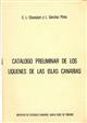 Catalogo preliminar de los liquenos de las Islas Canarias