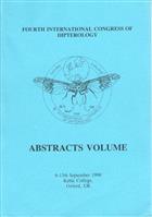 Abstracts Volume Fourth International Congress of Dipterology: 6th-13th September 1998, Keble College, Oxford