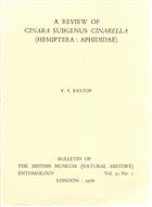 A review of Cinara subgenus Cinarella (Hemiptera: Aphididae)