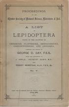 A List of Lepidoptera found in the Counties of Cheshire, Flintshire, Denbighshire, Carnarvonshire, and Anglesea No. V.