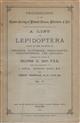 A List of Lepidoptera found in the Counties of Cheshire, Flintshire, Denbighshire, Carnarvonshire, and Anglesea No. V.
