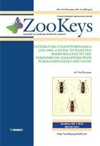 Litteratura Coleopterologica (1758-1900): a guide to selected books related to the taxonomy of Coleoptera with publication dates and notes