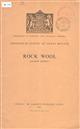 Rock Wool  (Special Reports on the Mineral Resources of Great Britain. Vol. XXXIV)