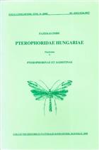 Pterophoridae Hungariae Fasciculus 1. Pterophorinae et Agdistinae