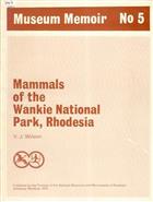 Mammals of the Wankie National Park, Rhodesia
