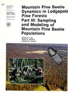 Mountain pine beetle dynamics in lodgepole pine forests. Part III: Sampling and modeling of mountian pine beetle populations