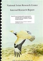 Use of morphometric measurements and body mass to calculate indices of structural size and condition in captive houbara bustards