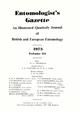 Entomologist's Gazette. Vol. 24 (1973), Title page and Index