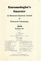 Entomologist's Gazette. Vol. 27 (1976), Title page and Index