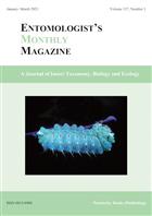 Entomologist's Monthly Magazine Vol. 157 (2021)