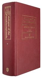 Catalogue of the Pseudoscorpionida