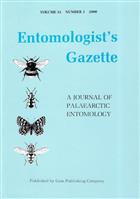 Entomologist's Gazette. Vol. 51 (2000) Complete without Index