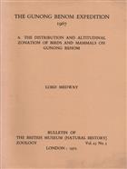 The Gunong Benom Expedition 1967. Part 6 Distribution and Altitudinal Zonation of Birds and Mammals on the Gunong Benom