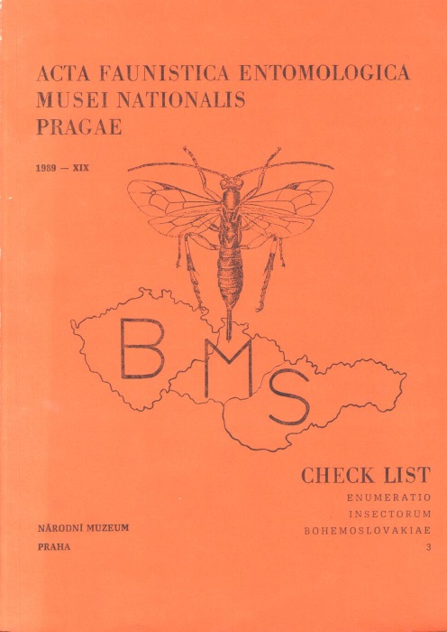Sedivy, J. - Enumeratio Insectorum Bohemoslovakiae./ Check list of Czechoslovak Insects III (Hymenoptera)