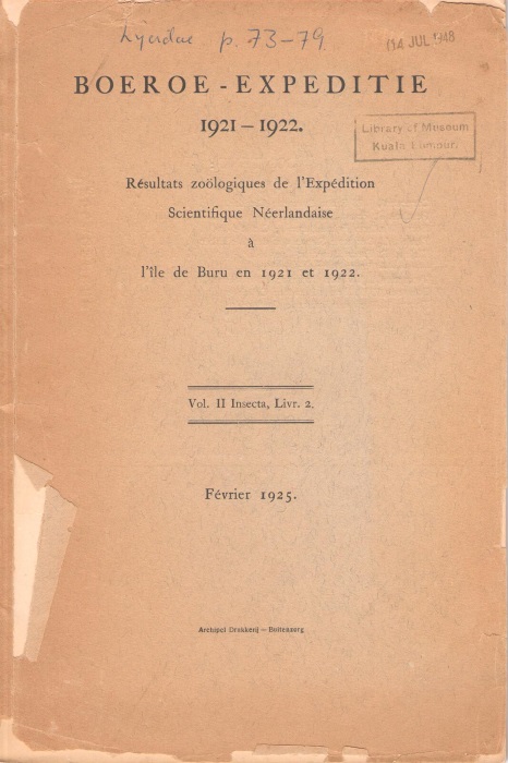  - Boeroe-Expeditie 1921-1922. Vol. II Insecta, Livr. 2