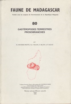Fischer-Piette, E. et al - Gasteropodes Terrestres Prosobranches (Faune de Madagascar 80)