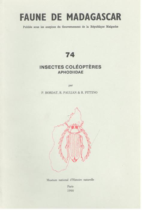 Bordat, P.; Paulian, R.; Pittino,R. - Insectes Coleopteres Aphodiidae (Faune de Madagascar 74)