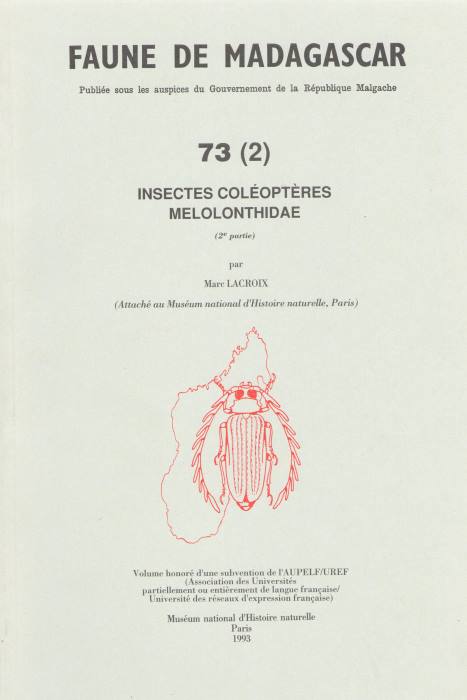 Lacroix, M. - Insectes Coleopteres Melolonthidae (Faune de Madagascar 73(2))