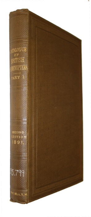 Smith, F. - Catalogue of the British Bees in the collection of the British Museum (Catalogue of British Hymenoptera. Pt I. Andrenidae-Apidae)