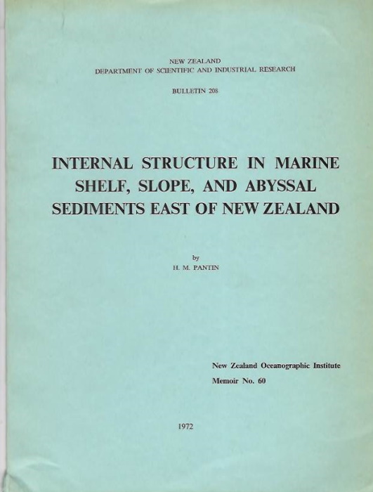 Pantin, H.M. - Internal Structure in Marine Shelf, Slope, and Abyssmal Sediments East of New Zealand