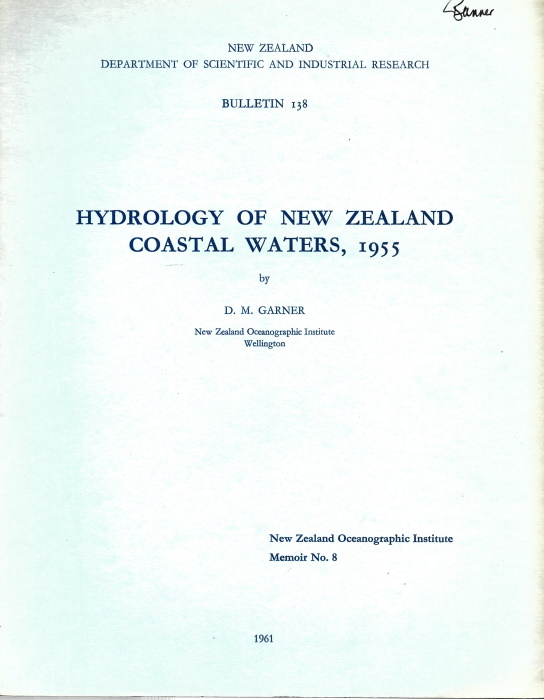 Garner, D.M. - Hydrology of New Zealand Coastal Waters, 1955
