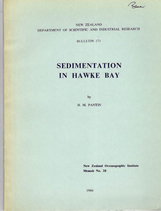 Pantin, H.M. - Sedimentation in Hawke Bay