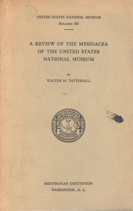 Tattersall, W.M. - A Review of the Mysidacea of the United States National Museum