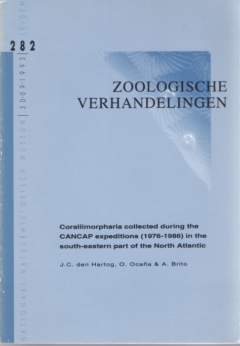 Hartog, J.C. den; Ocana, O.; Brito, A. - Corallimorpharia collected during CANCAP expeditions (1976-1986) in the south-eastern part of the North Atalntic