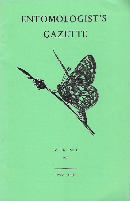  - Entomologist's Gazette. Vol. 26 (1975)