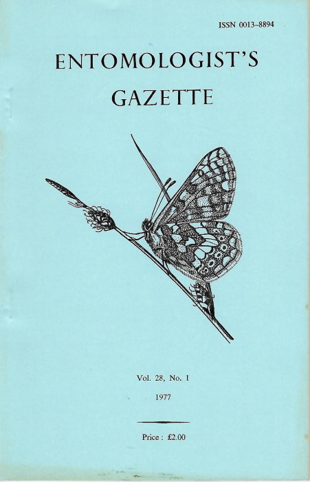  - Entomologist's Gazette. Vol. 28 (1977)