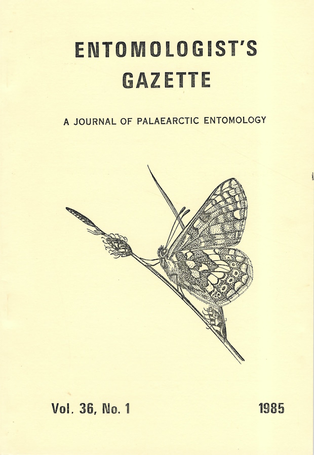  - Entomologist's Gazette. Vol. 36 (1985)