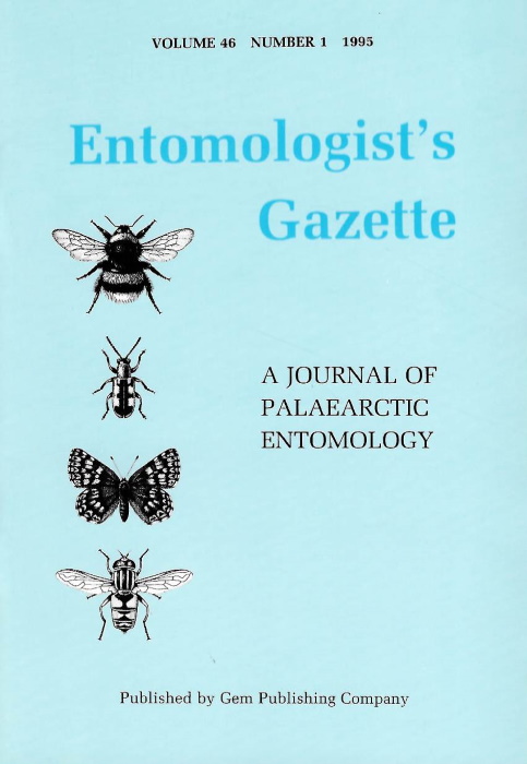  - Entomologist's Gazette. Vol. 46 (1995)