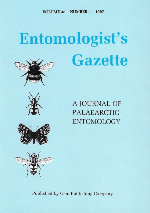  - Entomologist's Gazette. Vol. 48 (1997)