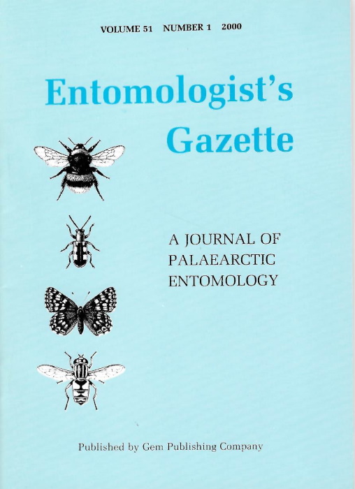  - Entomologist's Gazette. Vol. 51 (2000)