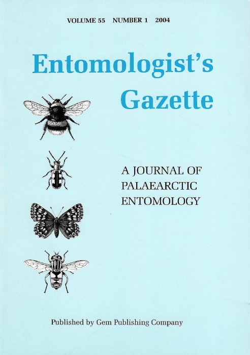  - Entomologist's Gazette. Vol. 55 (2004)