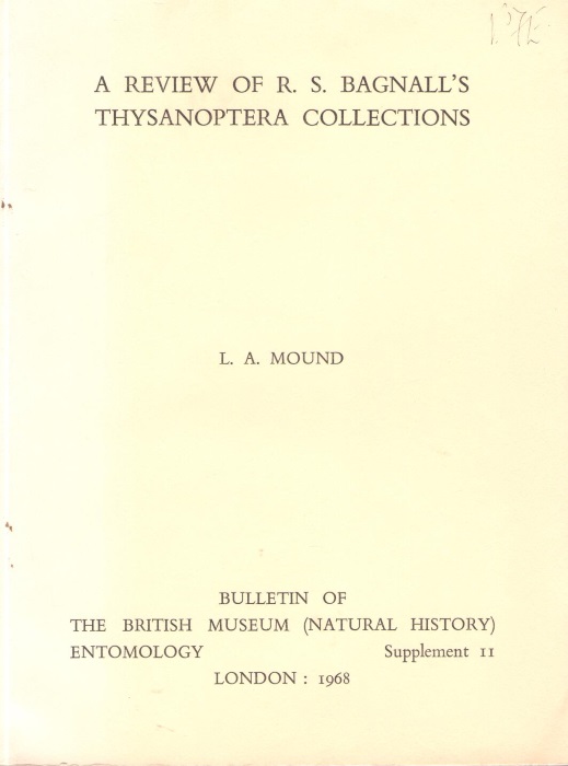 Mound, L.A. - A Review of R.S. Bagnall's Thysanoptera Collections