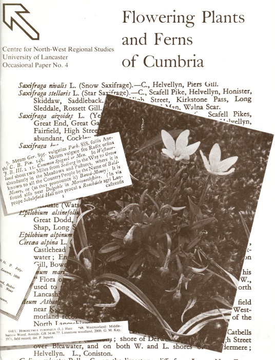 Halliday, G. - Flowering Plants and Ferns of Cumbria: A Check-list for Westmorland Furness and Cumberland (vice-counties 69 and 70)