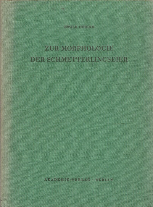 Dring, E. - Zur Morphologie der Schmetterlingseier