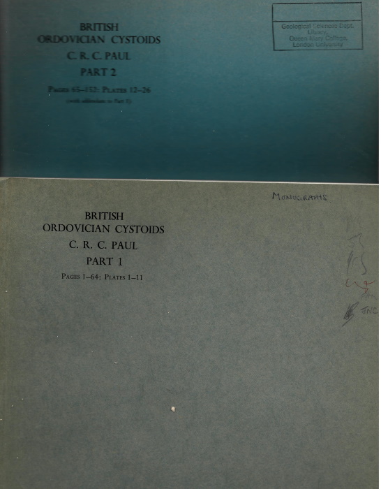 Paul, C.R.C. - British Ordovician Cystoids Parts 1-2