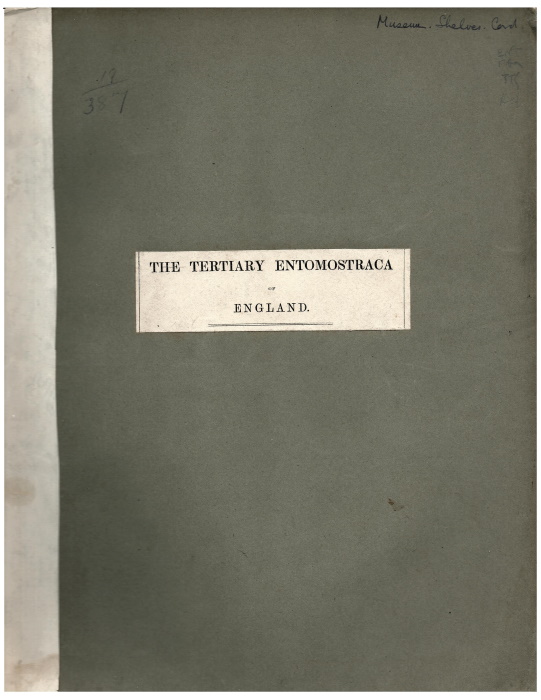 Jones, T.R. - Tertiary Entomostraca