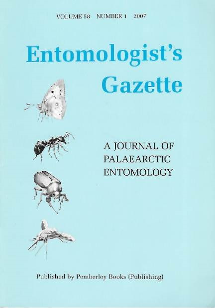  - Entomologist's Gazette. Vol. 58 (2007)
