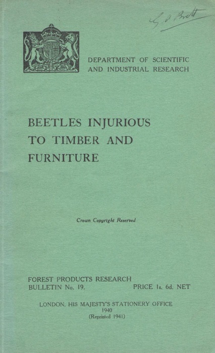  - Beetles Injurious to Timber and Furniture
