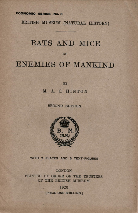 Hinton, M.A.C. - Rats and Mice as Enemies of Mankind