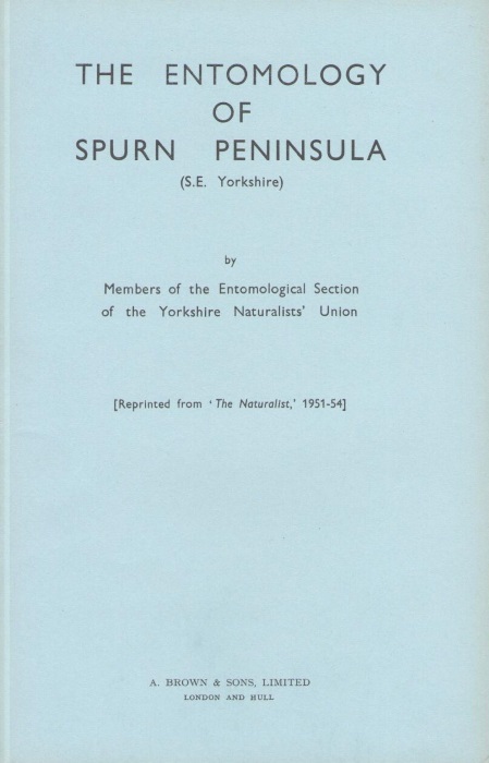 Hincks, W.D. et al - The Entomology of Spurn Peninsula